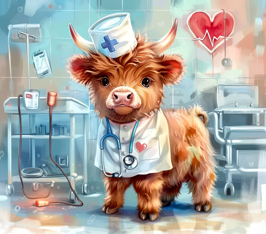 Nurse 20 oz Stainless Steel Skinny Tumbler with Lid, Metal Straw & Gift Box