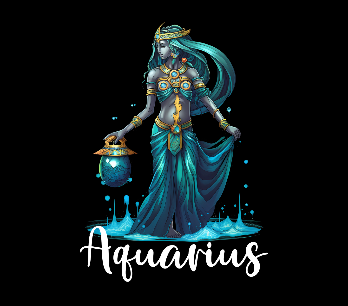 AQUARIUS 20 oz Stainless Steel Skinny Tumbler with Lid, Metal Straw & Gift Box - SewTrain