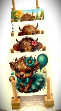 Coaster Set with Cork Backing