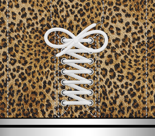 LEOPARD SNEAKER 20 oz Stainless Steel Skinny Tumbler with Lid, Metal Straw & Gift Box - SewTrain