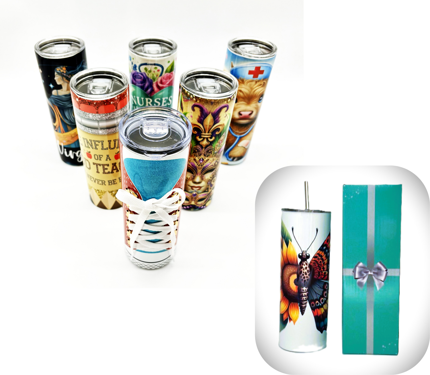 Tumbler Stainless Steel Insulated Tumbler with Straw for Hot and Cold Beverages