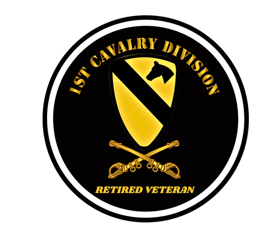 US 1ST CAVALRY DIVISION military Stainless Steel Skinny Tumbler with Lid, Metal Straw & Gift Box