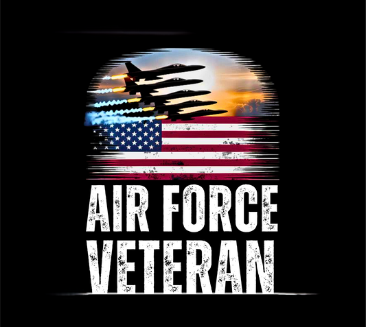 US Air Force military Stainless Steel Skinny Tumbler with Lid, Metal Straw & Gift Box