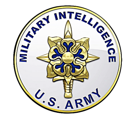 US INTELLIGENCE military Stainless Steel Skinny Tumbler with Lid, Metal Straw & Gift Box