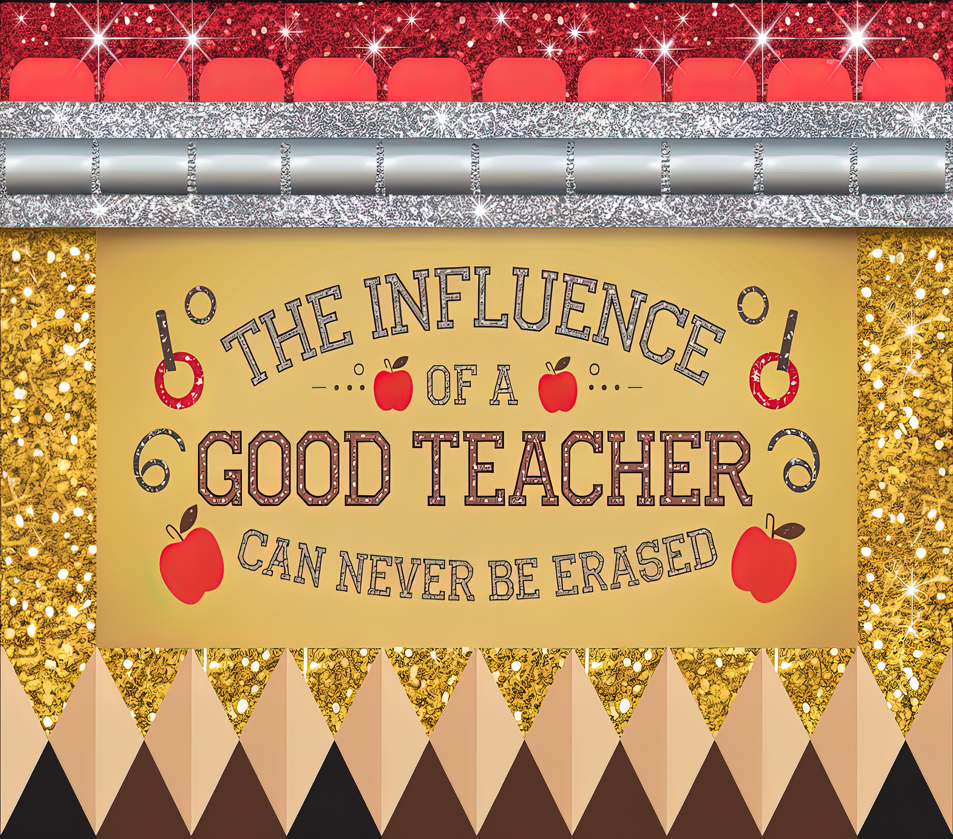 GOOD TEACHER 20 oz Stainless Steel Skinny Tumbler with Lid, Metal Straw & Gift Box - SewTrain