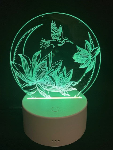 Engraved Acrylic LED Night Light/Desk Light - SewTrain