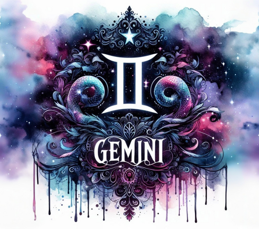 GEMINI Stainless Steel Skinny Tumbler with Lid, Metal Straw & Gift Box (Copy)