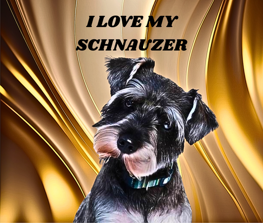 SCHNAUZER Stainless Steel Skinny Tumbler with Lid, Metal Straw & Gift Box