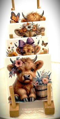 Coaster Set with Cork Backing