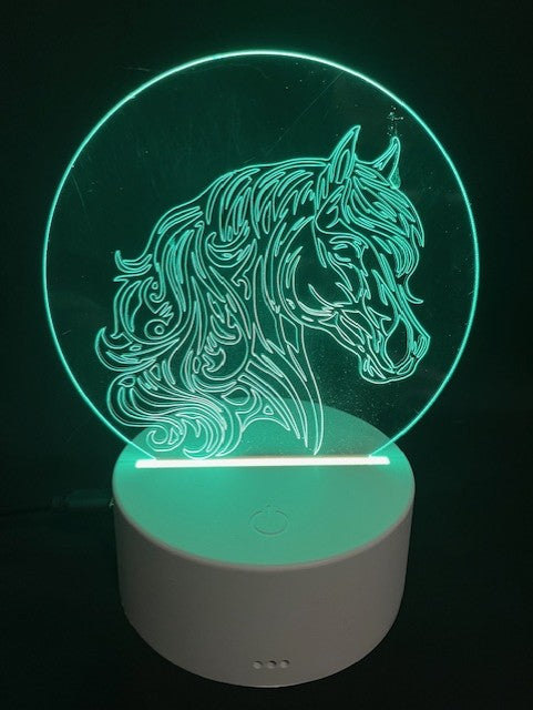 Engraved Acrylic LED Night Light/Desk Light - SewTrain
