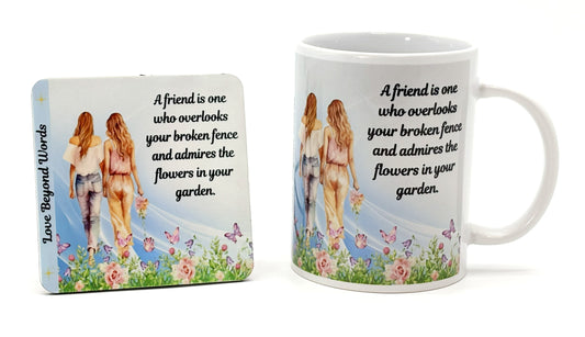 Friends Mug and Coaster Set with Cork Backing - SewTrain