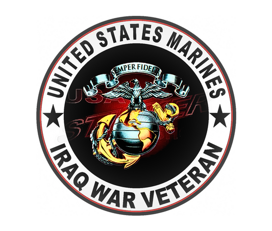 US Marine military Stainless Steel Skinny Tumbler with Lid, Metal Straw & Gift Box