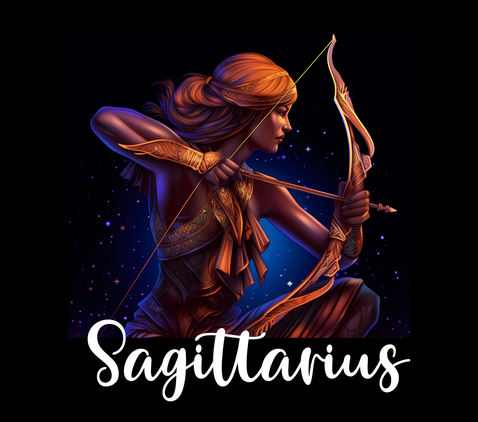 SAGITTARIUS 20 oz Stainless Steel Skinny Tumbler with Lid, Metal Straw & Gift Box - SewTrain