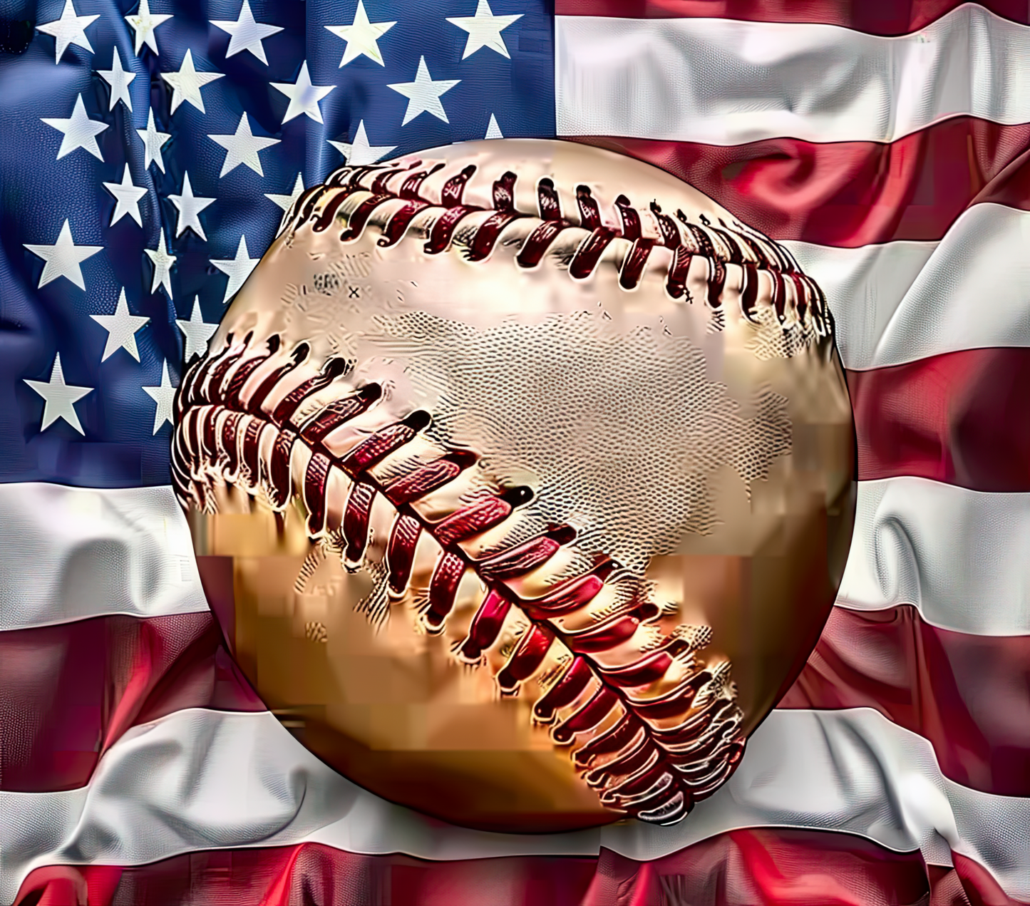 Baseball Stainless Steel Skinny Tumbler with Lid, Metal Straw & Gift Box