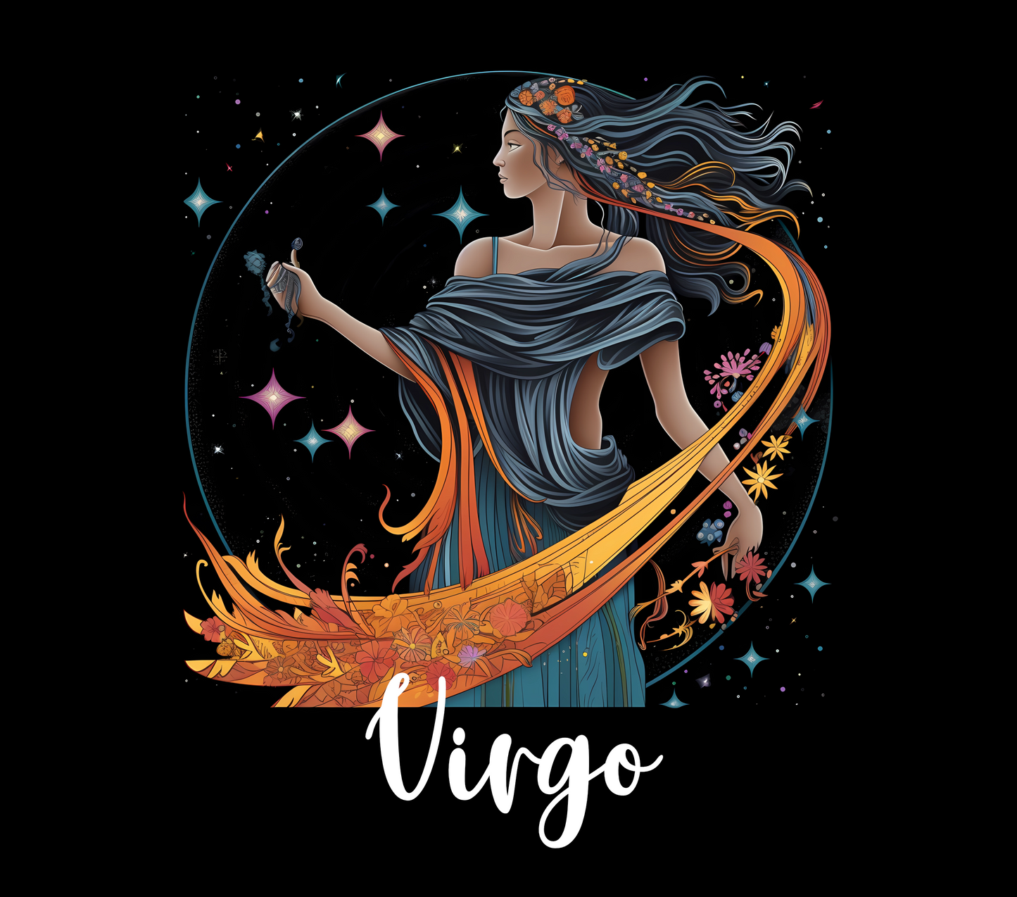 VIRGO 20 oz Stainless Steel Skinny Tumbler with Lid, Metal Straw & Gift Box - SewTrain