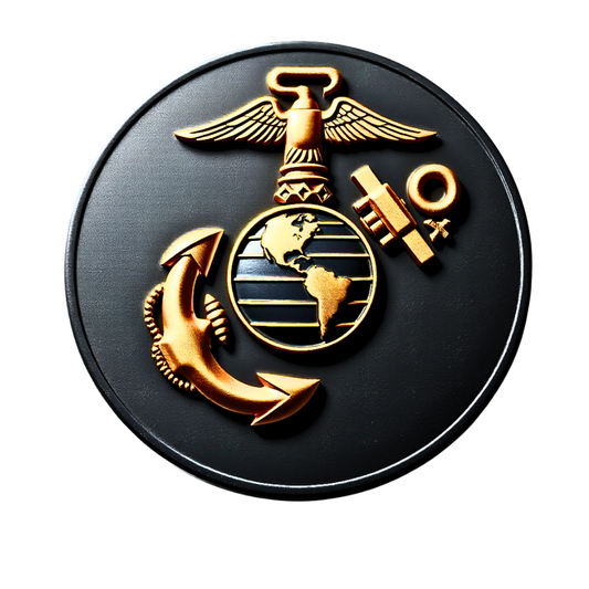 US Marine military Stainless Steel Skinny Tumbler with Lid, Metal Straw & Gift Box